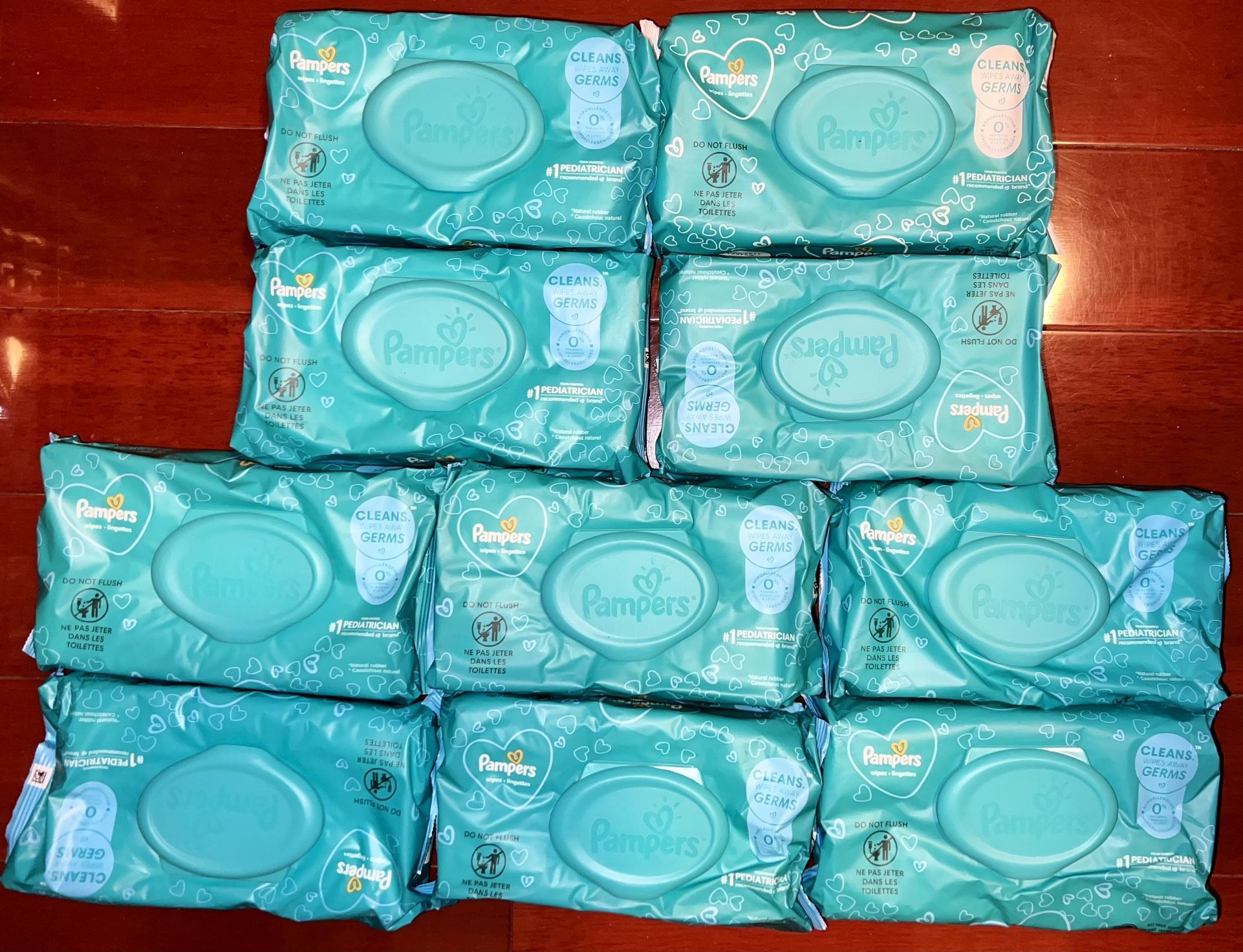 10 bags Pampers Complete Clean Baby Wipes, 1-Ply, Baby Fresh, 72 Wipes/Pack