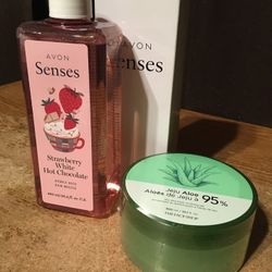 Avon Senses Bubble Bath Strawberry White Hot Chocolate And JEJU Allo The Face Shop