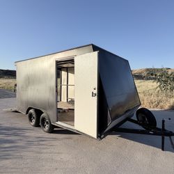 2008 8x14 Enclosed Trailer – Fits RZR/Can-Am – Tandem Axle – Clean Title