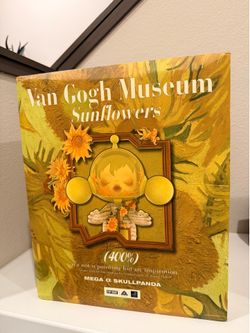 MEGA α SKULLPANDA 400% Van Gogh Museum Sunflowers