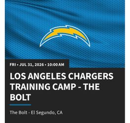 Chargers training camp