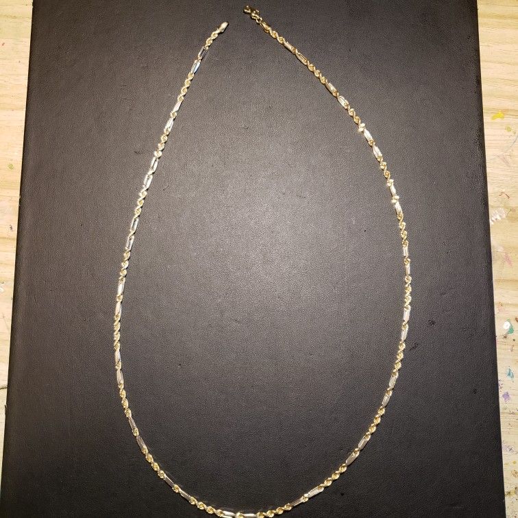 14k Solid Gold Milano Necklace 