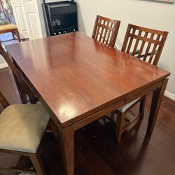 Expandable wood kitchen table