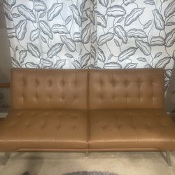 Faux Leather Futon