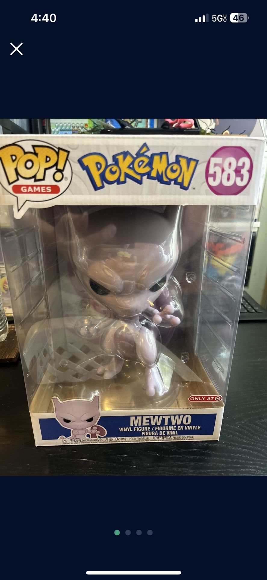 Mewtwo Jumbo 10 inch Funko Pop! Pokemon #583 Target Exclusive