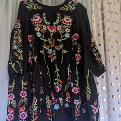 Beautifully Embroidered tunic/dress 3x