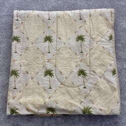 Tropical Palm Tree Bamboo Printed  Reversible Comforter 