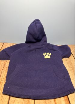 Pet Hoodie with Paw Print small dog xs