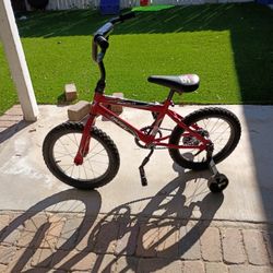 Boys Huffy Rock It Bike With Training Wheels