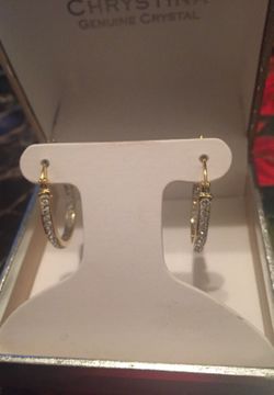 Chrystina store crystal earrings