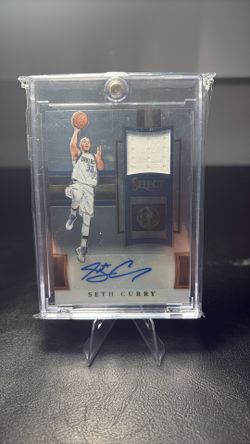 Seth Curry Autograph Card And Game-worn Material