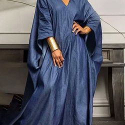 Denim Caftan Summer Loose Fit