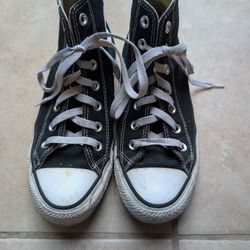 Black Converse High Tops Women's Size 7