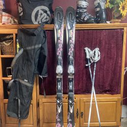 K2 One Luv T9 Skis, Poles, Atomic Skil Boots,  & Cases - $399 OBO