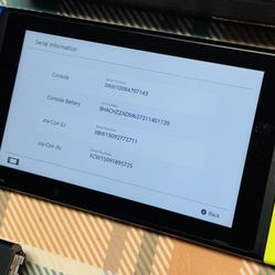 Nintendo Switch V1 Video Game Console HAC-001 Tested/Works Neon Blue And Yellow