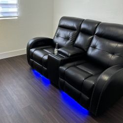 Recliner Leather Sofa 