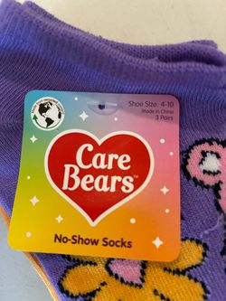 Care Bears No-Show Socks 3 Pairs