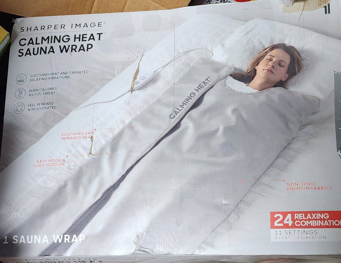 Sharper Image Calming Heat Sauna Wrap