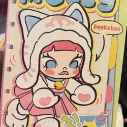 POPMART Molly Peekaboo 1/8 Action Figure BJD Doll White Cat Ver.