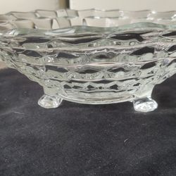 Vintage fostoria American pattern footed bowl. 