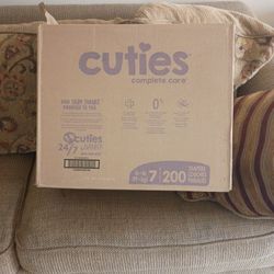New lbox  Cuties diapers 