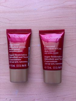 Clarins Super Restorative Décolleté and Neck Concentrate 15ml x 2