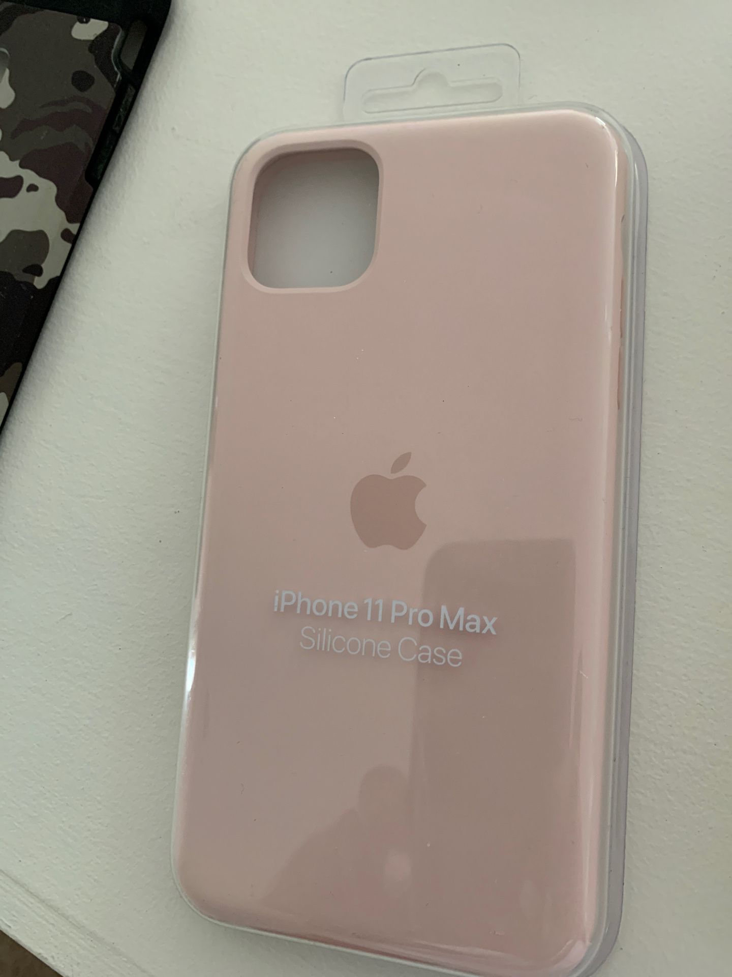 Apple Light pink 11 pro max silicone phone case