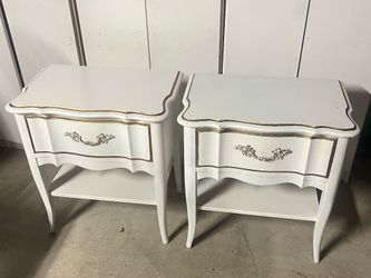 Vintage French Provincial Nightstands – Pair (DIY Project / As-Is)