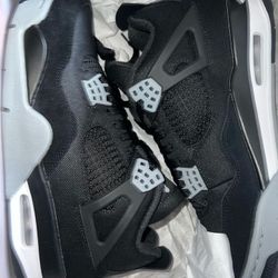 Jordan 4 Black Canvas 