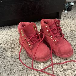 Red Toddler Timberland Boots 