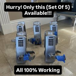 100% Working Heavy Duty Stainless Steel Lockset With Keypad (Set Of 5)