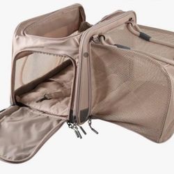 Top Paw Tan Expandable Pet Carrier - For Pets Up To 15 lbs