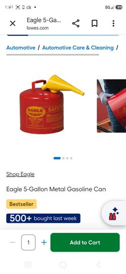 5 gallon gas cans