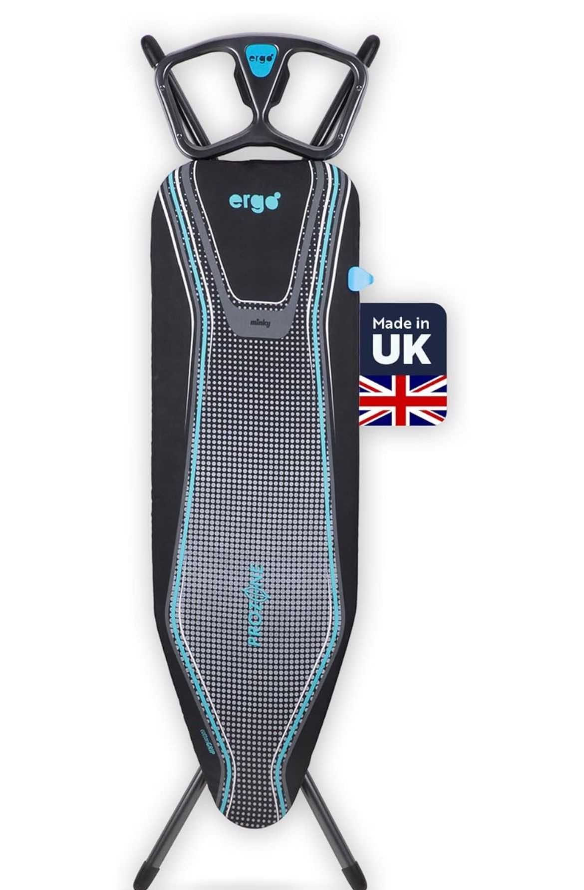 Minky Ergo Prozone Ironing Board | Made in UK. S