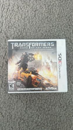 Nintendo 3ds Transformers Dark of the Moon Stealth Force Edition Case only