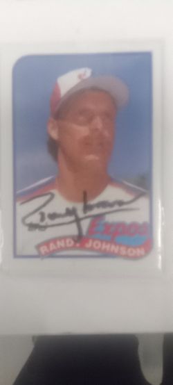 Autograph rookie randy Johnson