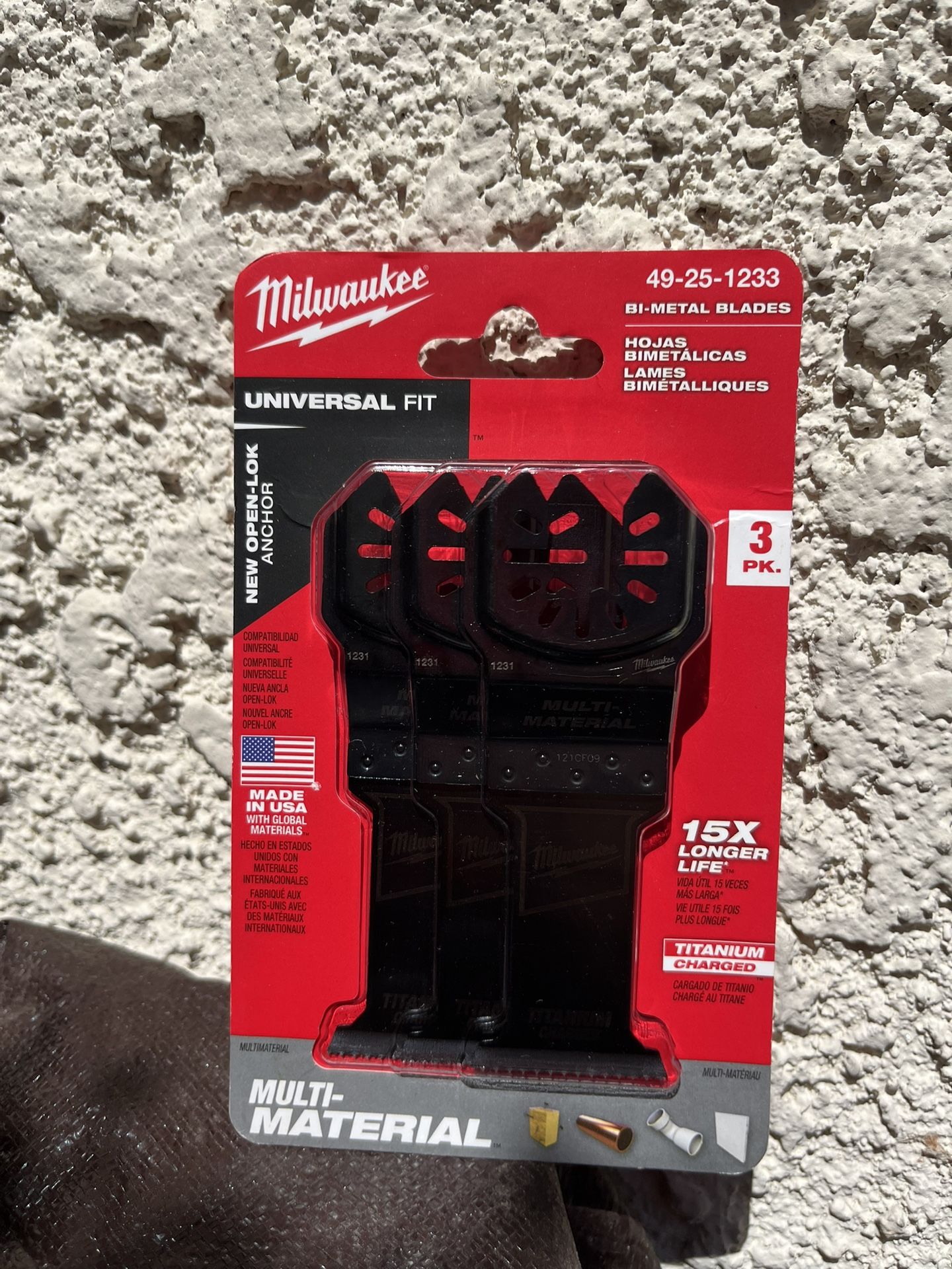 Milwaukee 3 Pk Multimaterial Bio-Metal Blades