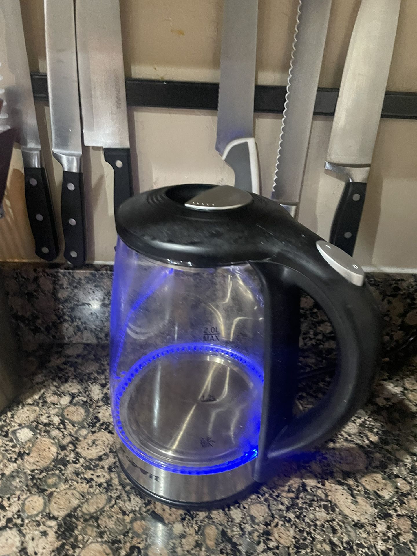 Topwit Electric Glass Kettle, 2.0L with LED Light