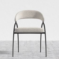 Boucle Dining Chair Set