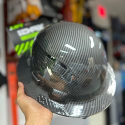 Lift Safety IDAX Full Brim - Vented Hard Hat, Carbon Black HIDV-24CB