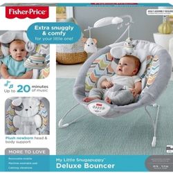 fisher price snuga puppy dreams deluxe bouncer 