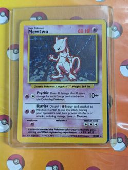 Pokemon Card--Holographic Mewtwo