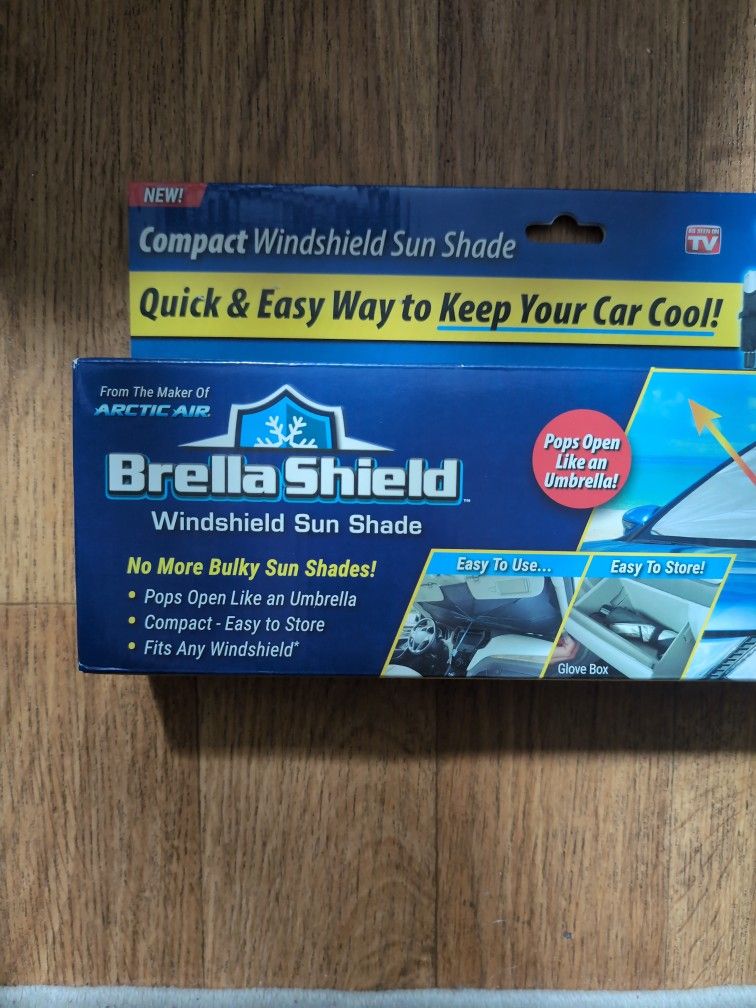 NEW SEALED Brella Shield Windshield Sun Shade