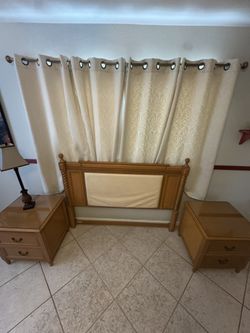 Bed Backrest and nightstands