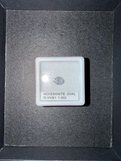 GRA  Certified Oval Diamond Moissanite