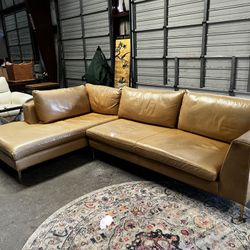 Top Grain Leather Sectional 