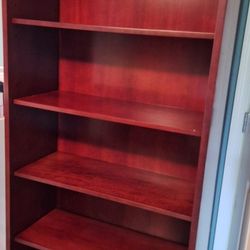 Solid Cherry Wood Book Shelf Bookcase 