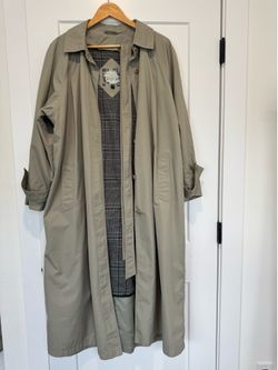 Vintage Fleet Street Long Trench Coat – Women’s Size 14
