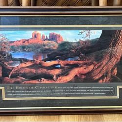 1997 SUCCESSORS ANCIENT  WISDOMS LITHOGRAPH FRAMED 18 1/2”L x 13 1/2”W