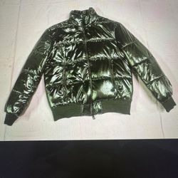 Like New Large Black Puffer Jacket Coat 